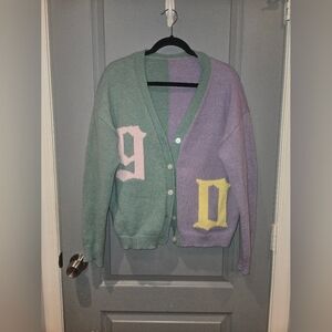 Colorblock Cardigan Sweater